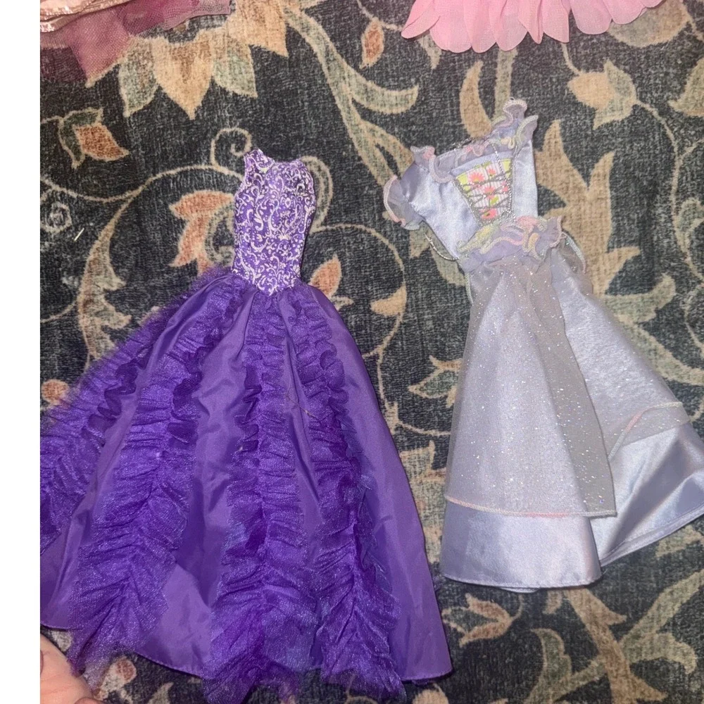 Barbie Mattel Doll Clothes Lot 6 Gowns Quinceanera Dreamtopia Rapunzel Dresse